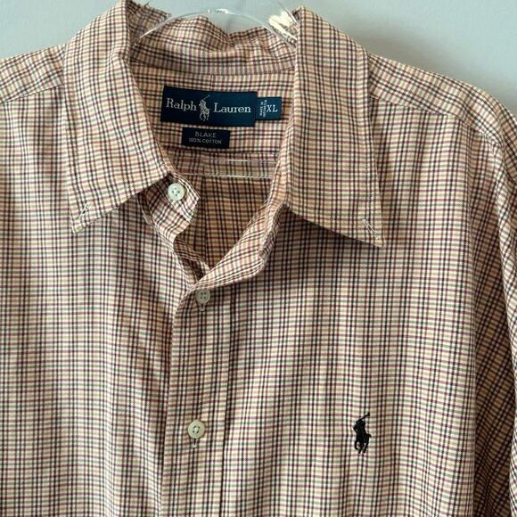 Ralph Lauren Men's XL Blake Fit Multicolor Check Button Down Long Sleeve Shirt - Picture 4 of 4